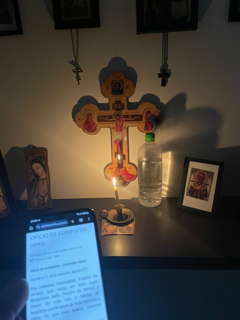 Esquina de oración ortodoxa